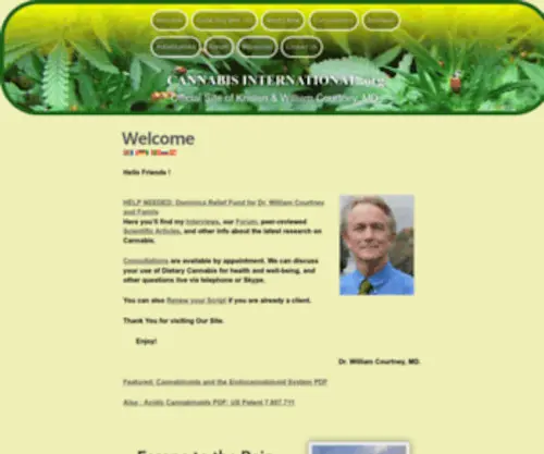 Cannabisinternational.org(CANNABIS INTERNATIONAL .org) Screenshot