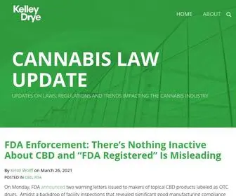 Cannabislawupdate.com(Cannabis Law Update) Screenshot