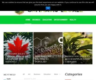 Cannabislegale.org(Web site about Cannabis and CBD) Screenshot