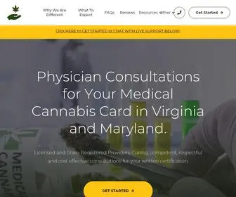 Cannabisrxhealth.com(Medical Marijuana Card Doctor Consultation) Screenshot