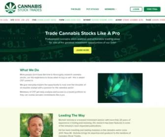 Cannabisstocktrades.com(Cannabis Stock Trades) Screenshot