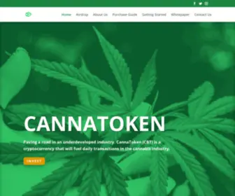 Cannabistoken.net(CannaToken The Cannabis Industry Cryptocurrency) Screenshot