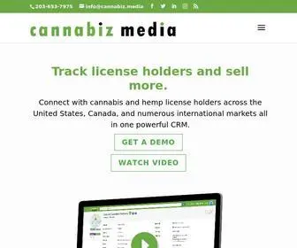 Cannabiz.media(Discover leads in the cannabis industry using a CRM and email marketing tool) Screenshot