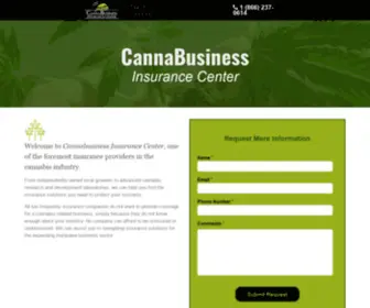 Cannabusinessinsure.com(Insurance For Your Cannabis Business) Screenshot