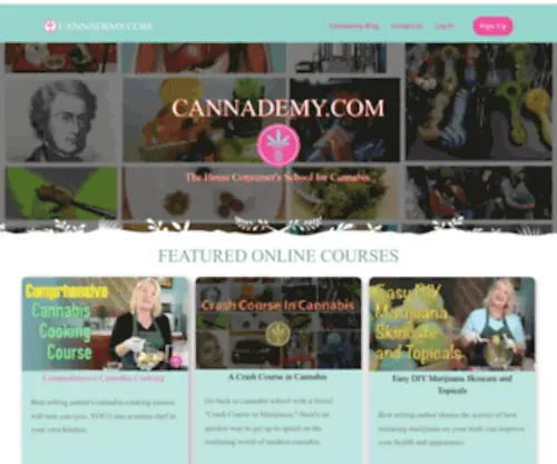 Cannademy.com(Online Marijuana Courses) Screenshot