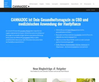 Cannadoc.net(Dein Magazin zu CBD & der Kraft der Hanfpflanze) Screenshot