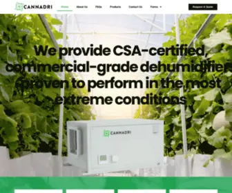 Cannadri.ca(Commercial Dehumidifiers) Screenshot