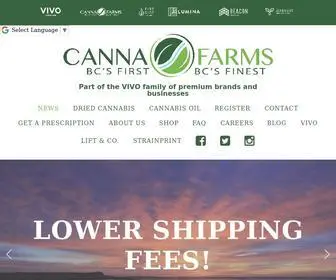 Cannafarms.ca(Canna Farms is an Health Canada ACMPR Licensed Producer (LP)) Screenshot