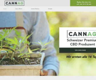 Cannag.ch(Swiss Premium Canna AG) Screenshot