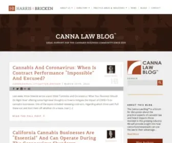 Cannalawblog.com(Canna Law Blog) Screenshot