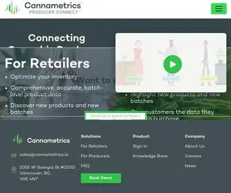 Cannametrics.io(Producer Connect) Screenshot