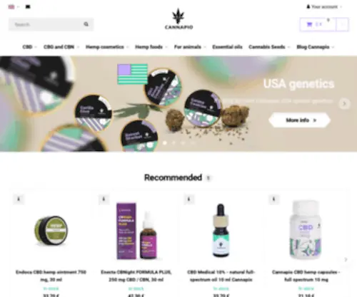 Cannapio.com(CBD a semena konopí) Screenshot