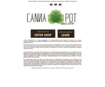 Cannapot.com(Hanfshop medizinische Hanfsamen feminisierte Cannabissamen Weed Seeds) Screenshot