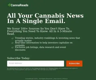 Cannareads.com(The Daily Financial Cannabis Newsletter) Screenshot