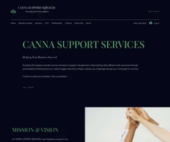 Cannasupportservices.com(Cannabis Licensing Renewals and admin support) Screenshot