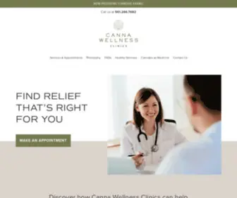 Cannawellnessclinics.com(Canna Wellness Clinics) Screenshot