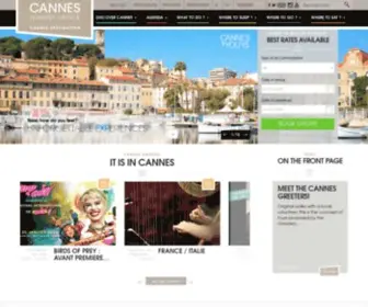 Cannes-Destination.com(L'Office de Tourisme de Cannes vous guide pour réussir votre séjour) Screenshot