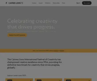 Canneslions.com(Cannes Lions International Festival of Creativity 2025) Screenshot