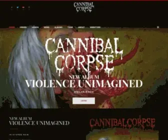 Cannibalcorpse.net(CANNIBAL CORPSE) Screenshot
