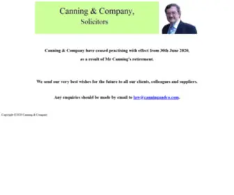 Canningandco.com(Warrington Solicitors) Screenshot