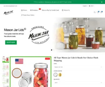 Canninglidspro.com(Mason Jar lids Store) Screenshot