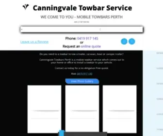 CanningValetowbars.com.au(Canningvale Towbars Perth) Screenshot