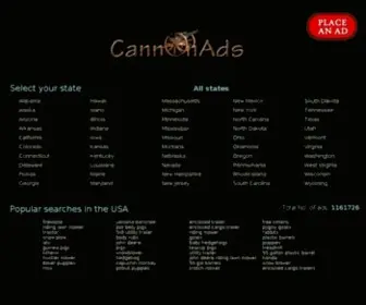 Cannonads.com(Safe local classifieds) Screenshot