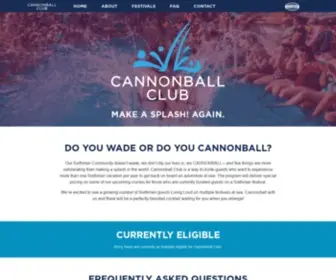 Cannonballclub.com(Cannonball Club) Screenshot