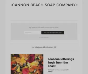 Cannonbeachsoap.com(Cannon Beach Soap & CANDLE) Screenshot