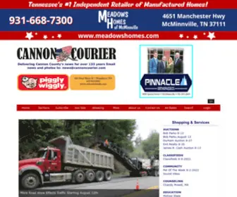 Cannoncourier.com(Woodbury TN) Screenshot