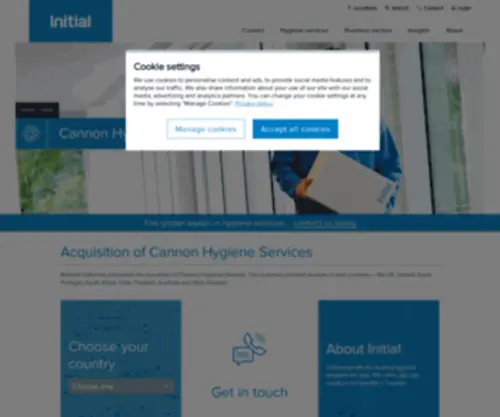 Cannonhygiene.com(Hygiene Services) Screenshot