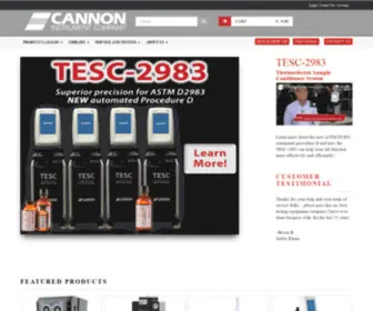 Cannoninstrument.com(CANNON Instrument Company®) Screenshot