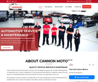 Cannonmotors.com.au(Cannon Motors) Screenshot
