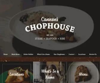 Cannonschophouse.com(Cannon's ChopHouse) Screenshot