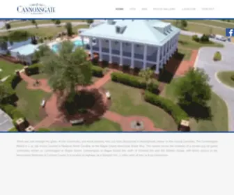 Cannonsgate.com(Refined Waterfront Living on Bogue Sound) Screenshot