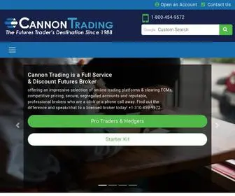 Cannontrading.com(Online Futures Trading) Screenshot