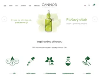 Cannor.cz(Přírodní konopná kosmetika s CBD) Screenshot