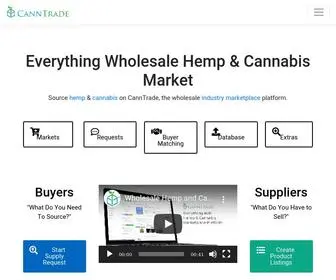 Canntrade.com(With thousands of products and over 1200+ businesses CannTrade) Screenshot