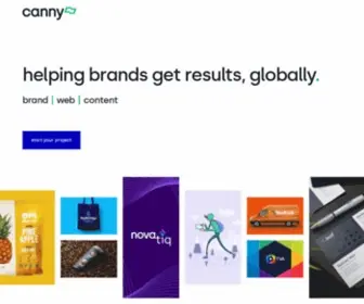 Canny-Creative.com(Branding, Web Design, Content Agency Newcastle) Screenshot