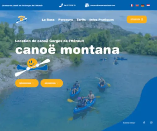 Canoe-Cevennes.com(CANOË MONTANA) Screenshot