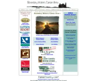 Canoecountry.com(Boundary Waters Canoe Area Wilderness) Screenshot
