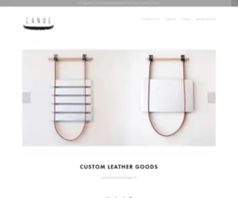 Canoegoods.com(Canoe is a modern leather goods company) Screenshot