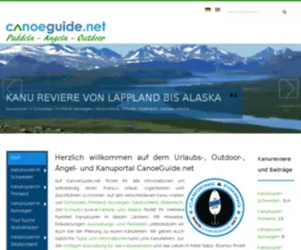 Canoeguide.net(Kanutouren, Outdoor, Angeln, Ausrüstung) Screenshot