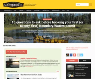 Canoeing.com(The Ultimate Guide to Canoeing) Screenshot