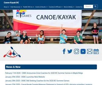 Canoekayakbc.ca(Canoe Kayak BC) Screenshot