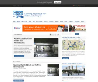 Canoelondon.com(Canoe, kayak & SUP in London) Screenshot