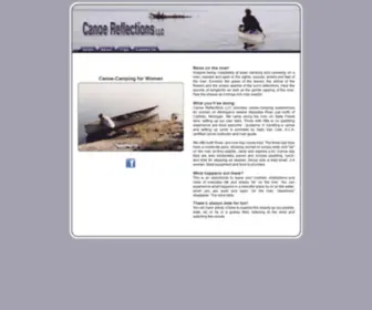 Canoereflections.com(Canoe Reflections llc) Screenshot