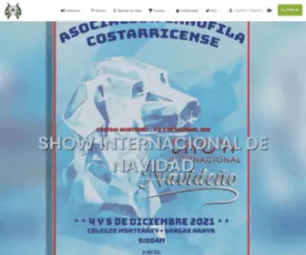 Canofilacr.com(Asociación Canófila Costarricense) Screenshot