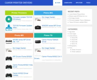 Canon-Printersoftware.com(Canon Printer Drivers) Screenshot