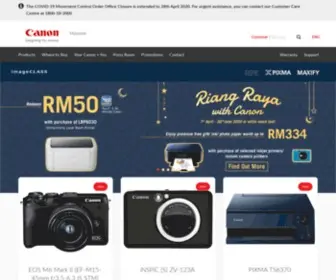 Canon.com.my(Canon Malaysia) Screenshot